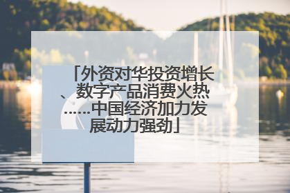 外资对华投资增长、数字产品消费火热……中国经济加力发展动力强劲
