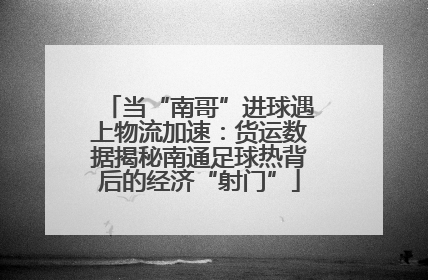 当“南哥”进球遇上物流加速：货运数据揭秘南通足球热背后的经济“射门”
