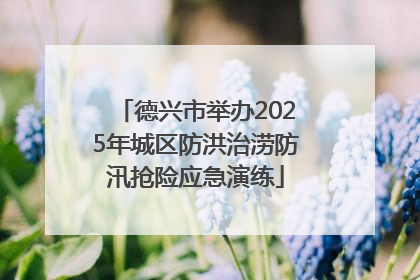 德兴市举办2025年城区防洪治涝防汛抢险应急演练