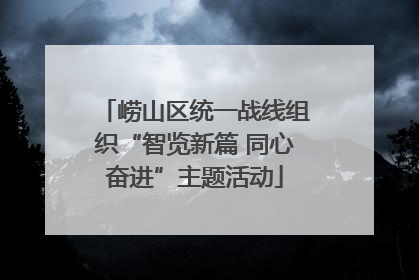 崂山区统一战线组织“智览新篇 同心奋进”主题活动