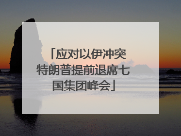 应对以伊冲突 特朗普提前退席七国集团峰会