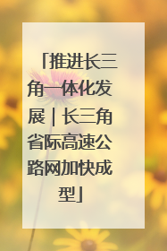 推进长三角一体化发展｜长三角省际高速公路网加快成型