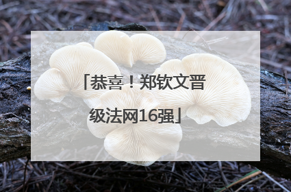 恭喜！郑钦文晋级法网16强