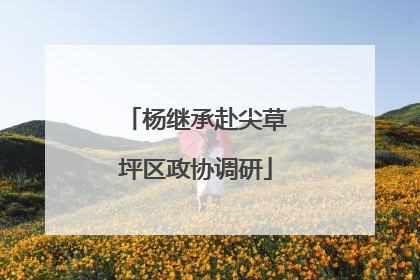 杨继承赴尖草坪区政协调研
