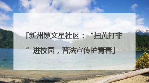 新州镇文星社区：“扫黄打非”进校园，普法宣传护青春