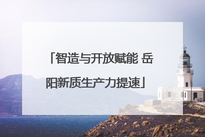 智造与开放赋能 岳阳新质生产力提速