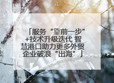 服务“靠前一步”+技术升级迭代 智慧港口助力更多外贸企业破浪“出海”