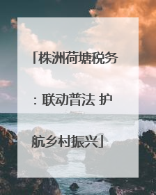 株洲荷塘税务：联动普法 护航乡村振兴