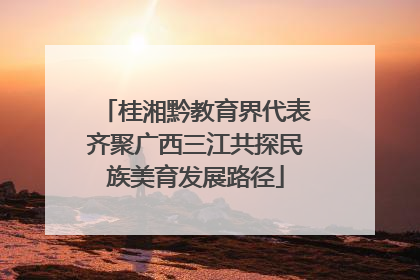 桂湘黔教育界代表齐聚广西三江共探民族美育发展路径