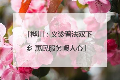 桦川：义诊普法双下乡 惠民服务暖人心