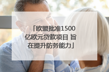 欧盟批准1500亿欧元贷款项目 旨在提升防务能力