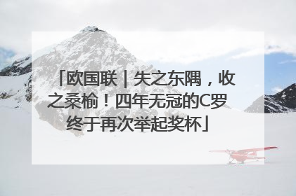 欧国联｜失之东隅，收之桑榆！四年无冠的C罗终于再次举起奖杯