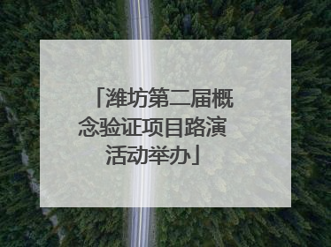 潍坊第二届概念验证项目路演活动举办