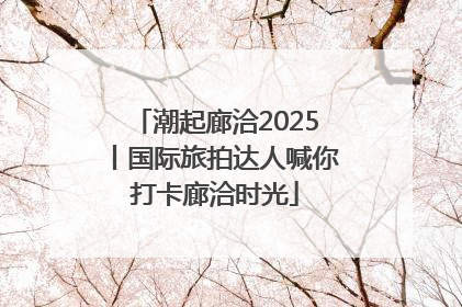 潮起廊洽2025丨国际旅拍达人喊你打卡廊洽时光