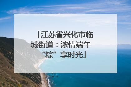 江苏省兴化市临城街道：浓情端午 “粽”享时光