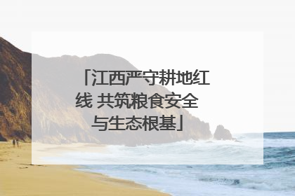 江西严守耕地红线 共筑粮食安全与生态根基
