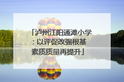 泸州江阳通滩小学：以评促改强根基 素质质量再提升