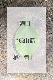 海口：“琼山福稻”香