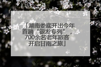 湖南娄底开出今年首趟“银发专列”，700余名老年旅客开启甘南之旅