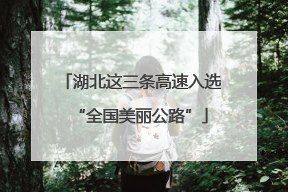 湖北这三条高速入选“全国美丽公路”