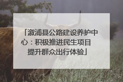 溆浦县公路建设养护中心：积极推进民生项目 提升群众出行体验