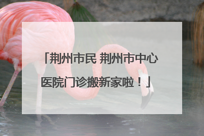 荆州市民 荆州市中心医院门诊搬新家啦！