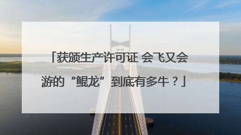 获颁生产许可证 会飞又会游的“鲲龙”到底有多牛？