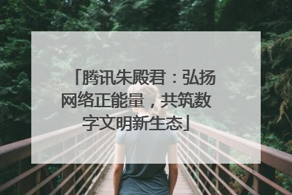 腾讯朱殿君：弘扬网络正能量，共筑数字文明新生态
