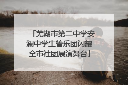 芜湖市第二中学安澜中学生管乐团闪耀全市社团展演舞台