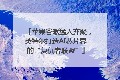苹果谷歌猛人齐聚，英特尔打造AI芯片界的“复仇者联盟”