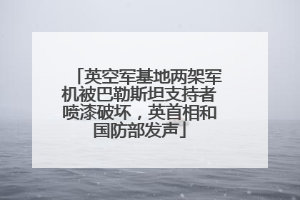 英空军基地两架军机被巴勒斯坦支持者喷漆破坏，英首相和国防部发声