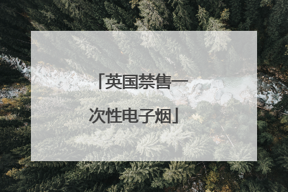 英国禁售一次性电子烟