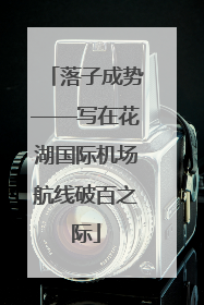 落子成势——写在花湖国际机场航线破百之际