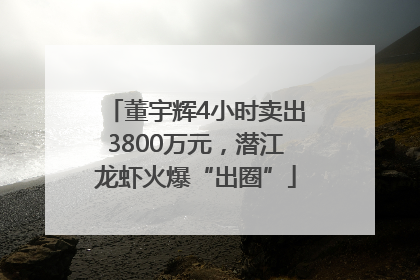 董宇辉4小时卖出3800万元，潜江龙虾火爆“出圈”