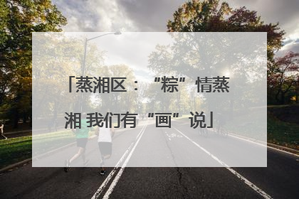 蒸湘区：“粽”情蒸湘 我们有“画”说