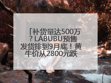 补货量达500万？LABUBU预售发货排到9月底！黄牛价从2800元跌到650元