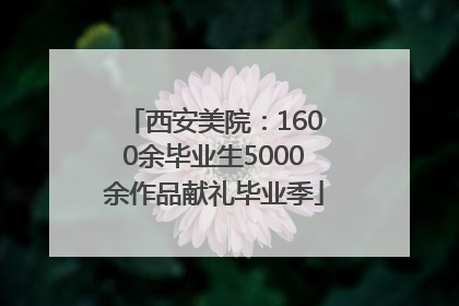 西安美院：1600余毕业生5000余作品献礼毕业季