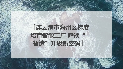连云港市海州区梯度培育智能工厂 解锁“智造”升级新密码