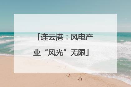 连云港：风电产业“风光”无限