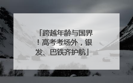 跨越年龄与国界！高考考场外，银发、巴铁齐护航