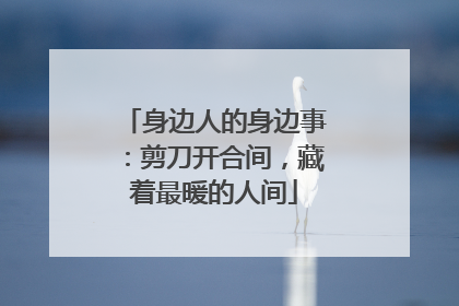 身边人的身边事：剪刀开合间，藏着最暖的人间