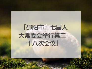 邵阳市十七届人大常委会举行第二十八次会议