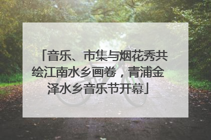 音乐、市集与烟花秀共绘江南水乡画卷，青浦金泽水乡音乐节开幕
