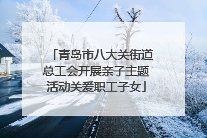 青岛市八大关街道总工会开展亲子主题活动关爱职工子女