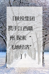 陕投集团携手江西赣州 探索“飞地经济”
