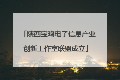 陕西宝鸡电子信息产业创新工作室联盟成立