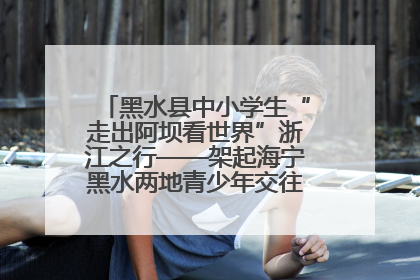 黑水县中小学生“走出阿坝看世界”浙江之行——架起海宁黑水两地青少年交往交流交融新桥梁