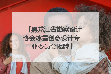 黑龙江省勘察设计协会冰雪创意设计专业委员会揭牌