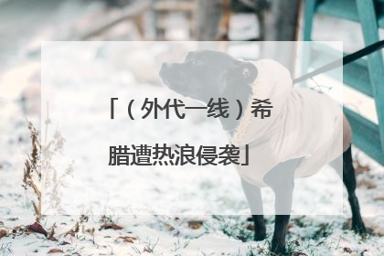 （外代一线）希腊遭热浪侵袭
