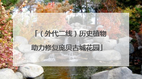 （外代二线）历史植物助力修复庞贝古城花园